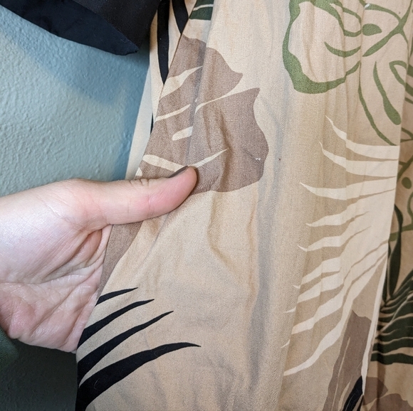 Vintage Tropical Smock Maxi Dress Size XS - Picture 5 of 11